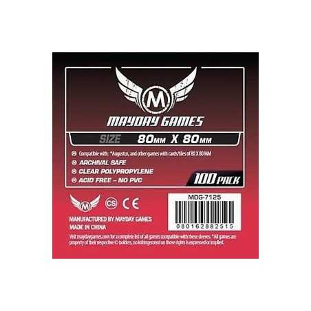 Square Card Sleeves 80 x 80 mm 100 Pack