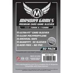 70 x 110 mm Mayday PREMIUM sleeves silver 50 units