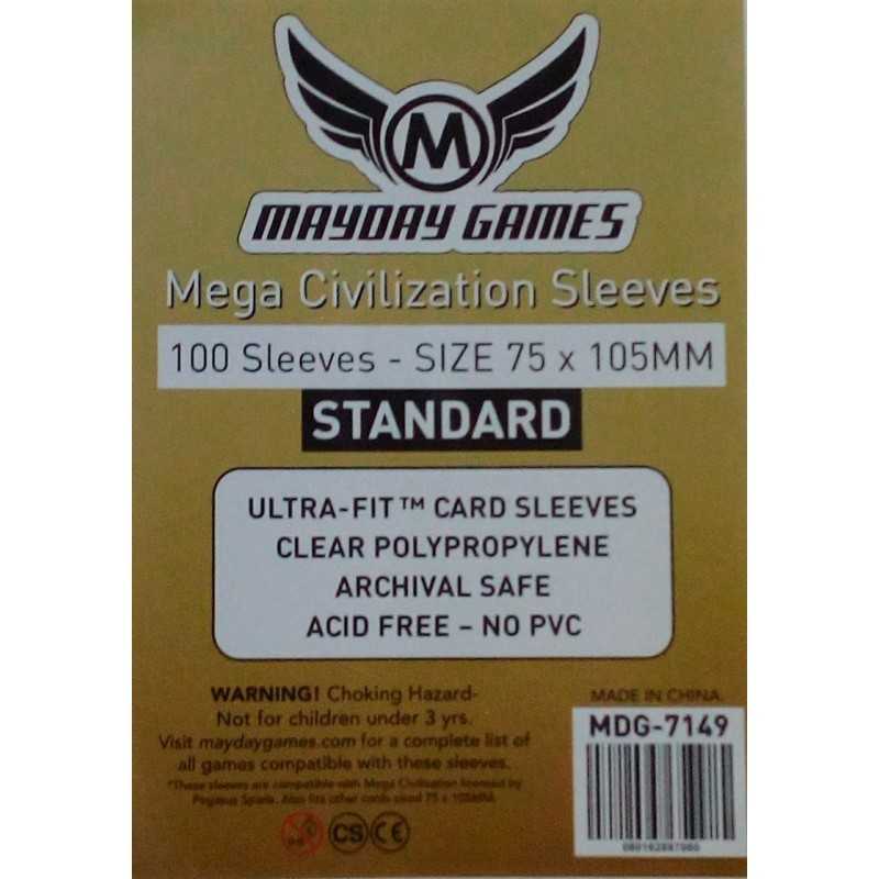 75 x 105 MM Standard Mega Civilization Sleeves