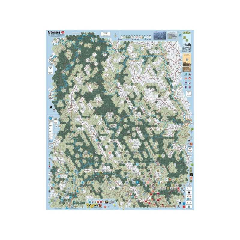 Ardennes 44 Mounted map Ardennes 44 Mounted map