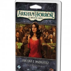 Fortuna e insensatez pack de escenario Arkham Horror el juego de cartas