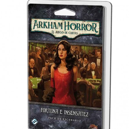 Fortuna e insensatez pack de escenario Arkham Horror el juego de cartas