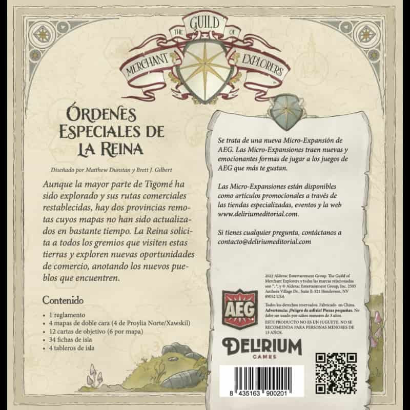Expansión Órdenes Especiales de la Reina - The Guild of Merchant Explorers Expansión Órdenes Especiales de la Reina - The Guild of Merchant Explorers