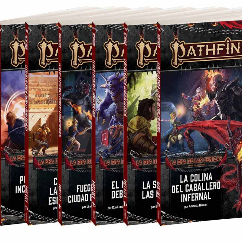 ERA DE LAS CENIZAS PACK DE 6 LIBROS Pathfinder SEGUNDA EDICIÓN