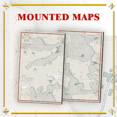 PREORDER Battles of Napoleon Volume I EYLAU 1807 Mounted map