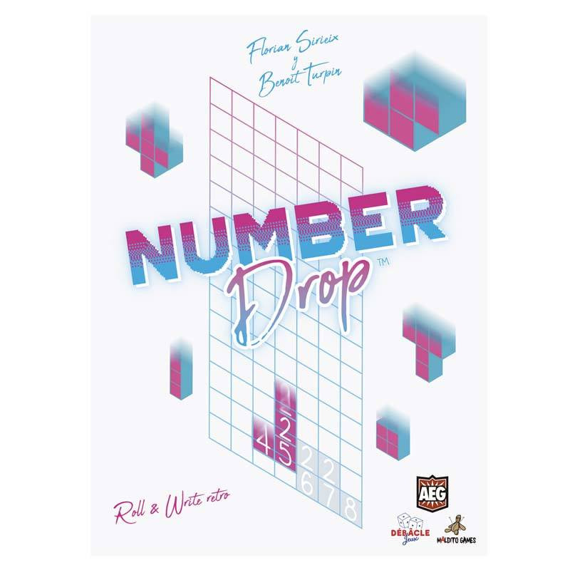 Number Drop, un juego de mesa en el que tiras los dados