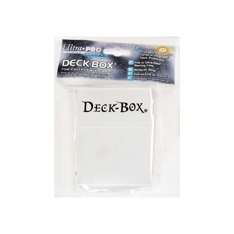 Solid Deck Box Blanca (caja para cartas enfundadas)