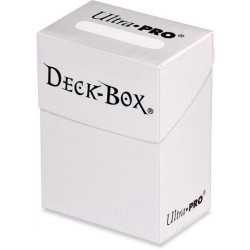 Solid Deck Box Blanca (caja para cartas enfundadas)